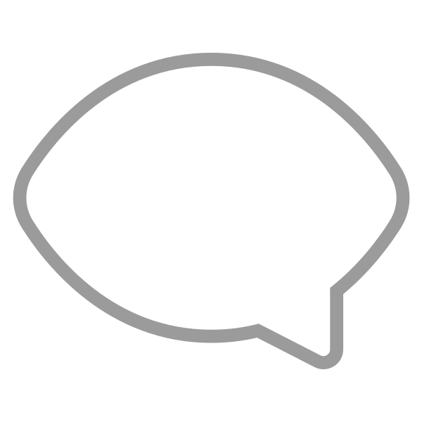 Left Speech Bubble Flat