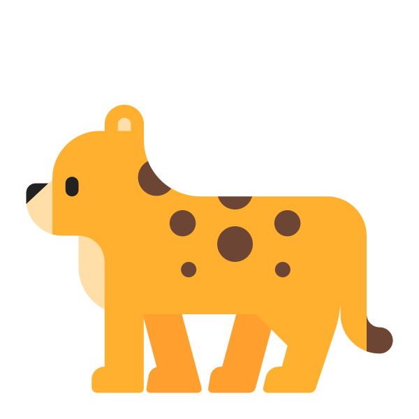 Leopard Flat Vector
