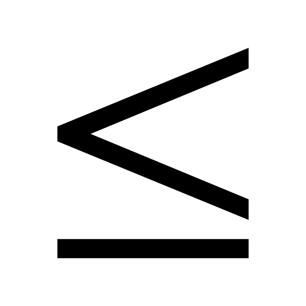 Less Than Equal Solid
