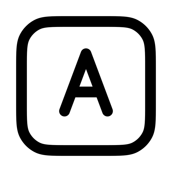 Letter A Square