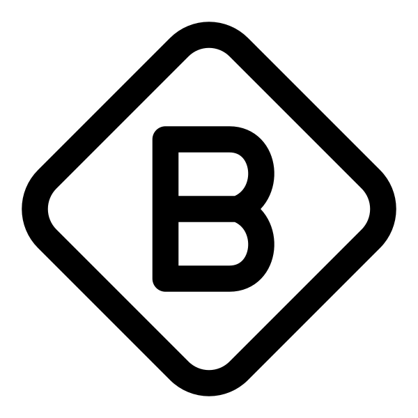 Letter B Diamond