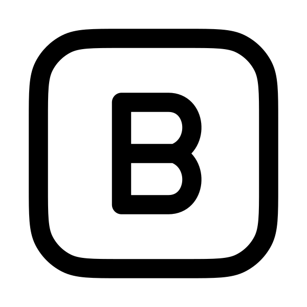 Letter B Square