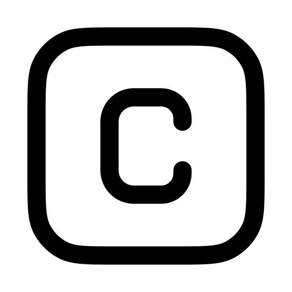 Letter C Square