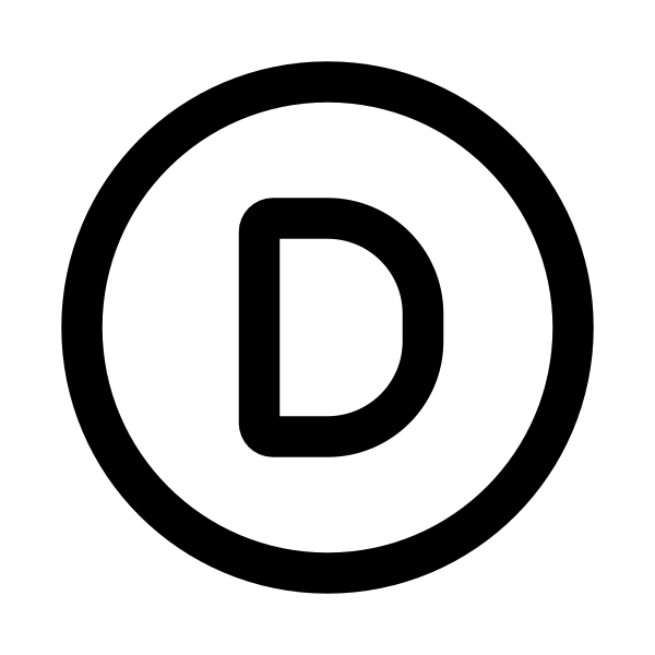 Letter D Circle