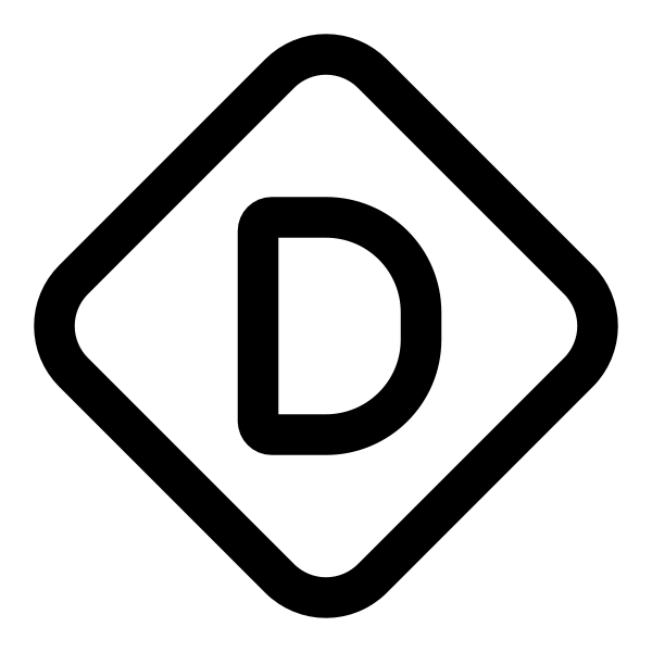 Letter D Diamond
