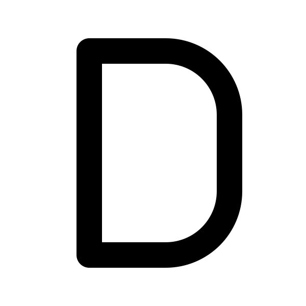 Letter D