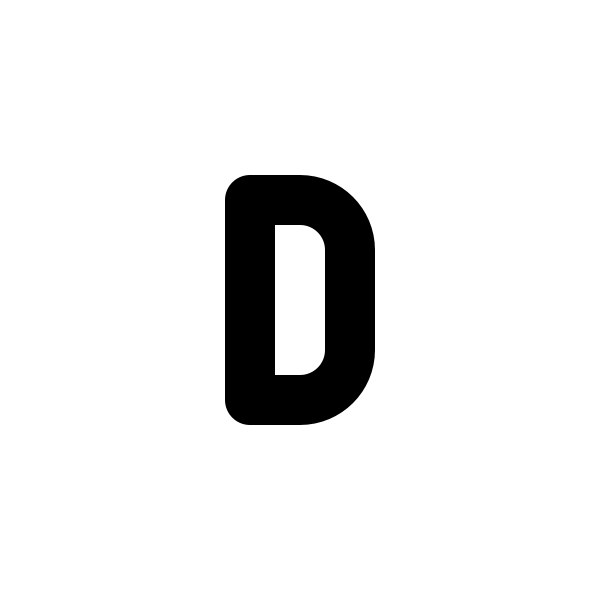 Letter D Small