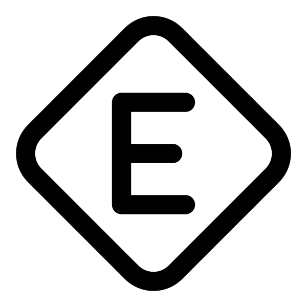 Letter E Diamond