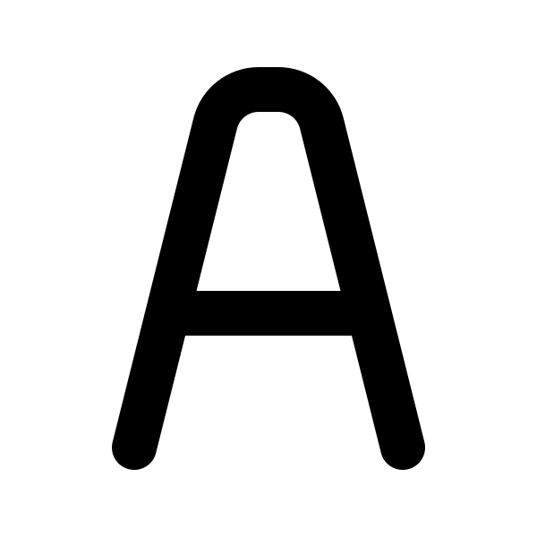 Letter English A