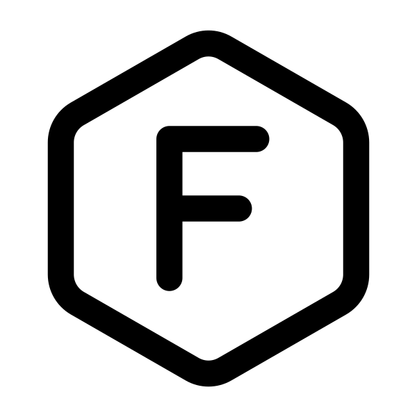 Letter F Hexagon