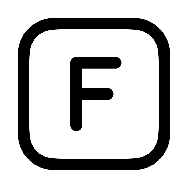 Letter F Square