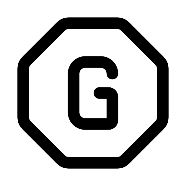 Letter G Octagon