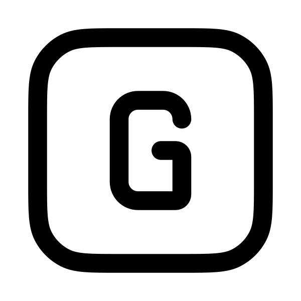 Letter G Square