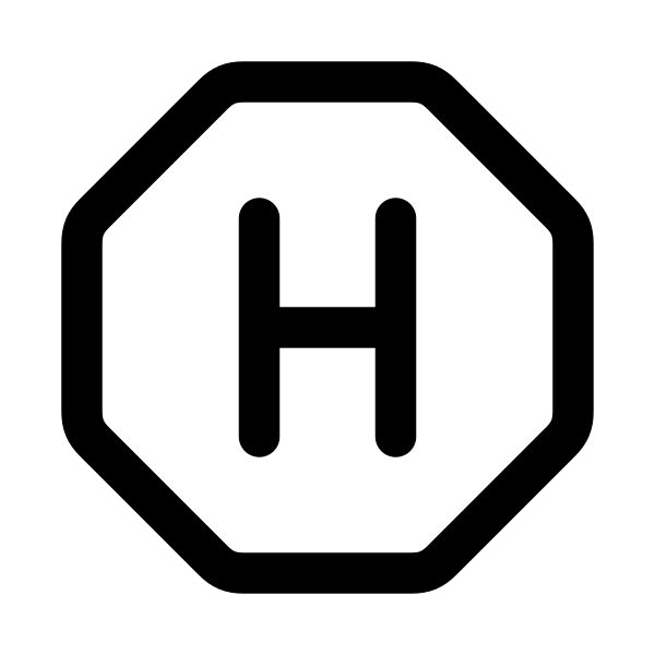 Letter H Octagon