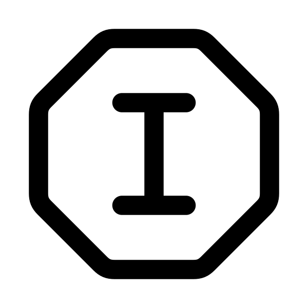 Letter I Octagon