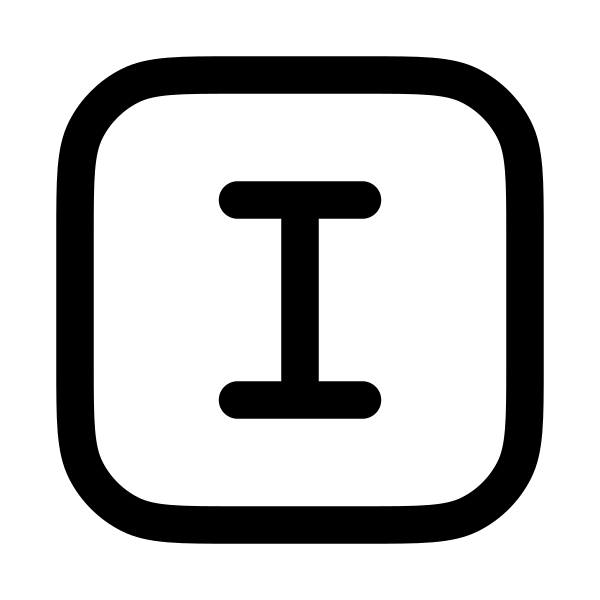 Letter I Square