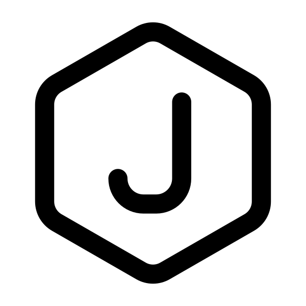 Letter J Hexagon