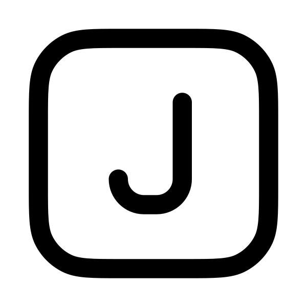 Letter J Square