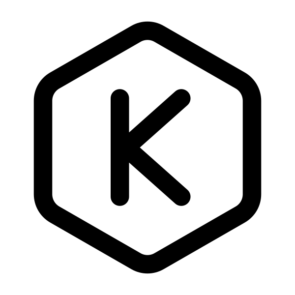 Letter K Hexagon