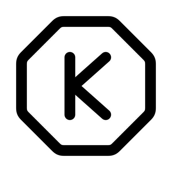 Letter K Octagon