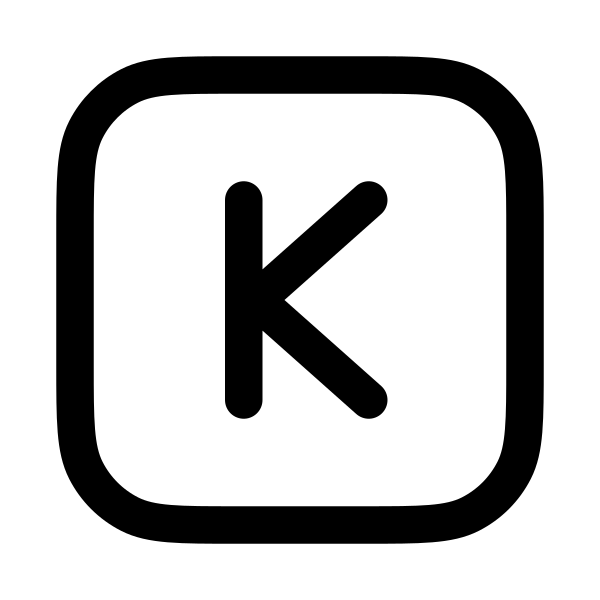 Letter K Square