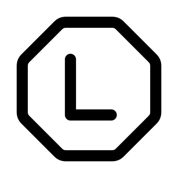 Letter L Octagon