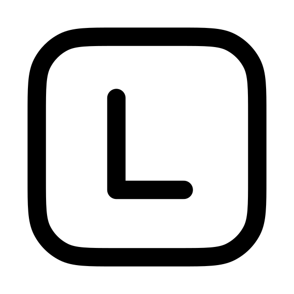 Letter L Square