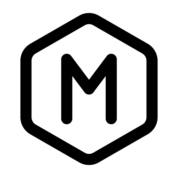 Letter M Hexagon