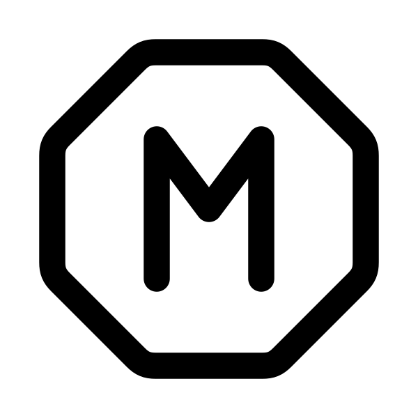 Letter M Octagon