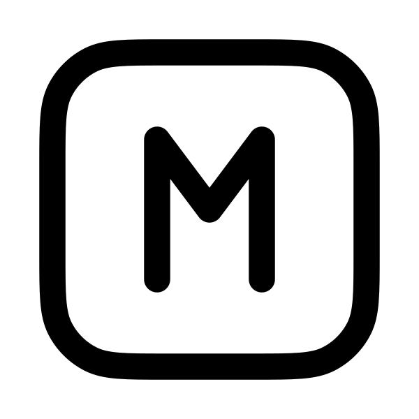 Letter M Square