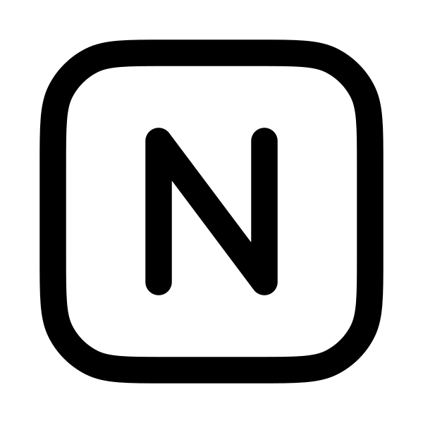 Letter N Square
