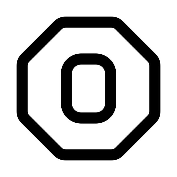 Letter O Octagon