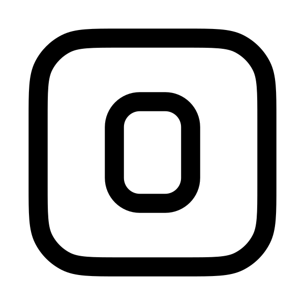 Letter O Square