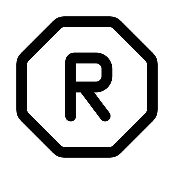 Letter R Octagon