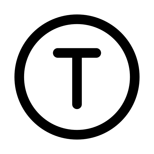 Letter T Circle