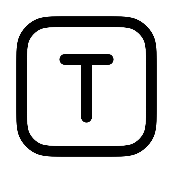 Letter T Square