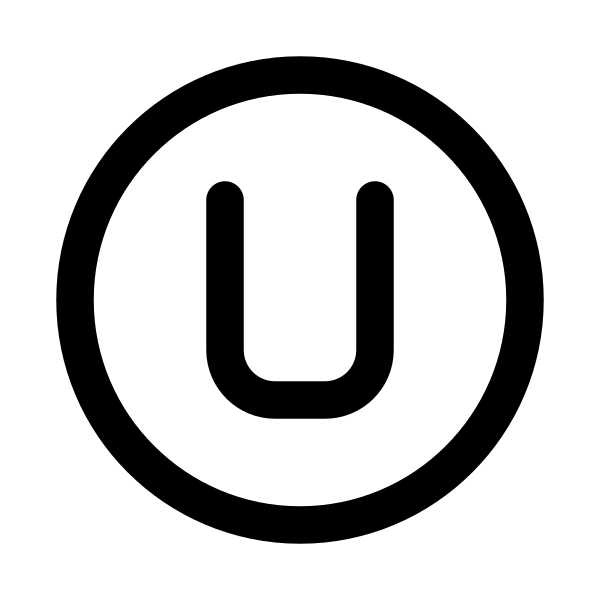 Letter U Circle
