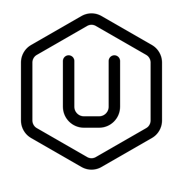 Letter U Hexagon