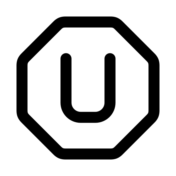 Letter U Octagon