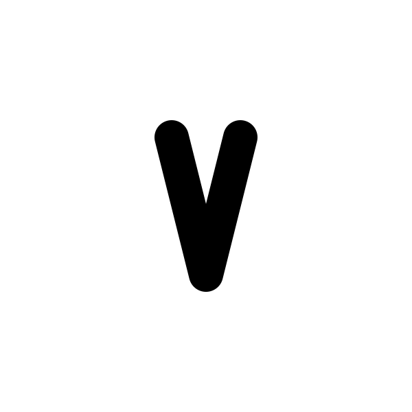 Letter V Small