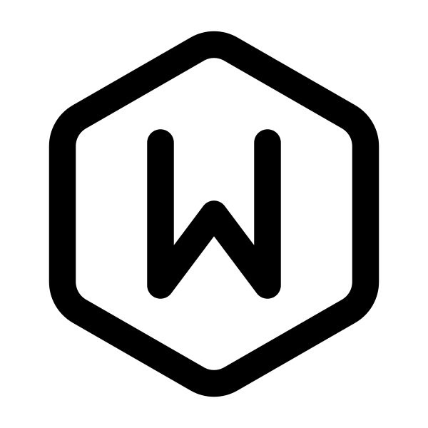 Letter W Hexagon
