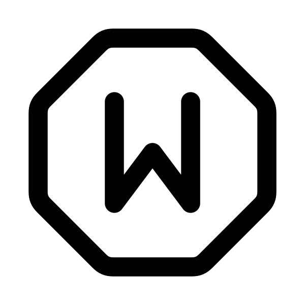Letter W Octagon