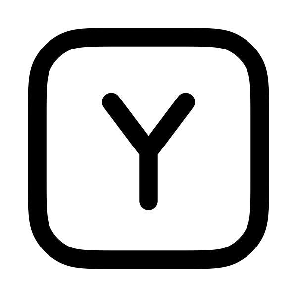 Letter Y Square