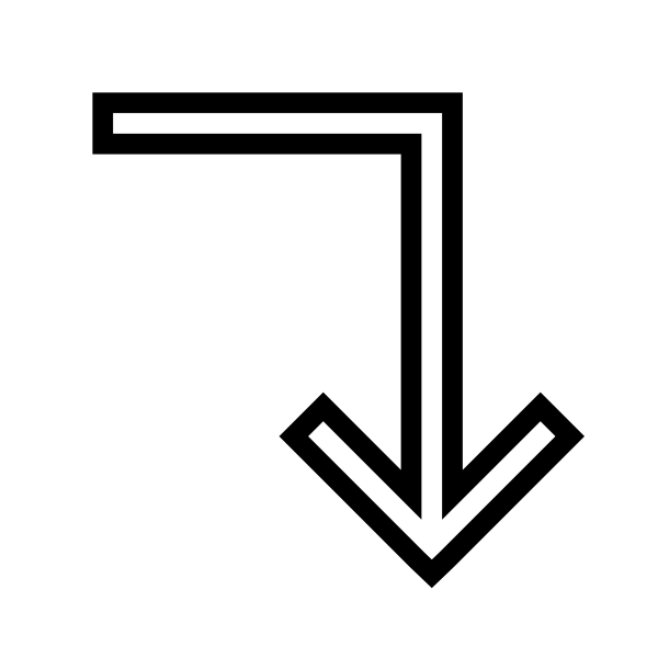 Level Down Alt Solid Vector