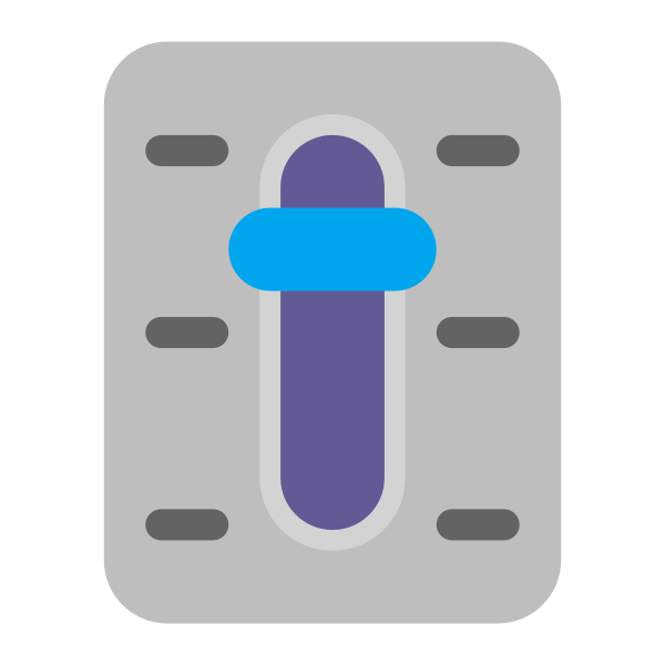 Level Slider Flat Vector