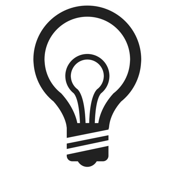 Light Bulb High Contrast