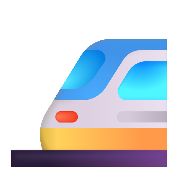 Light Rail Color Vector