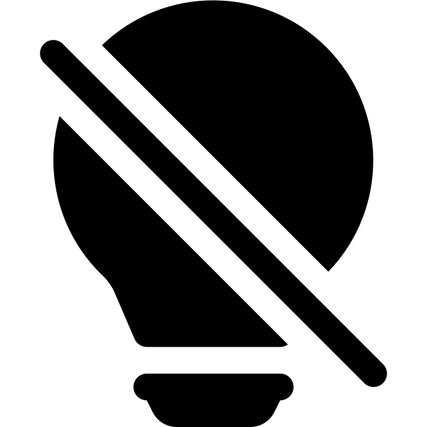 Lightbulb Off Fill