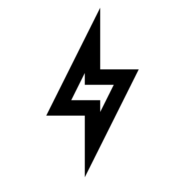 Lightning Bolt Outline