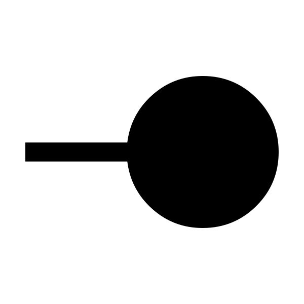 Line End Circle Fill